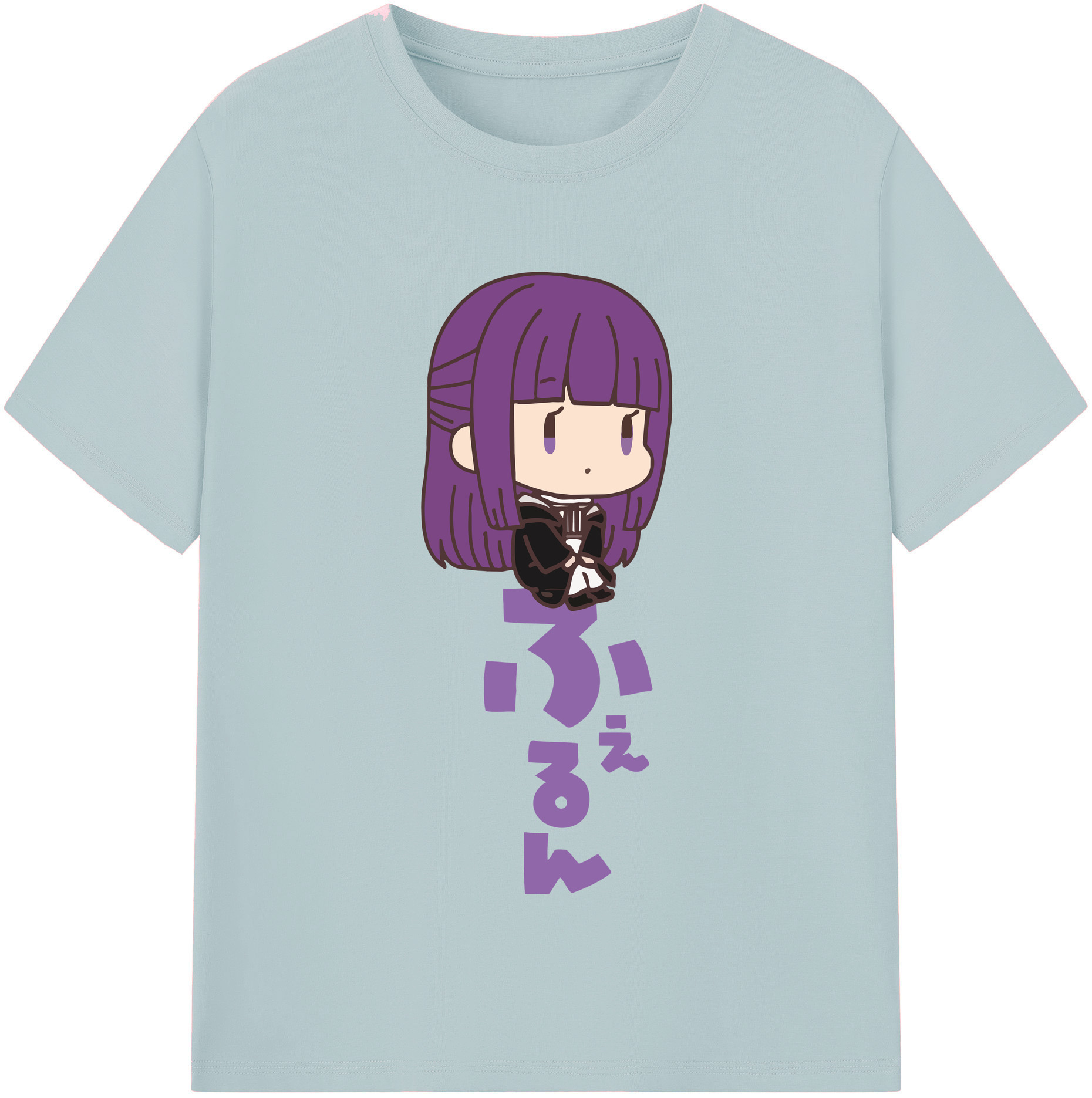 （画像用） 葬送のフリーレン Frieren 綿100％半袖Tシャツ（フロントプリント）